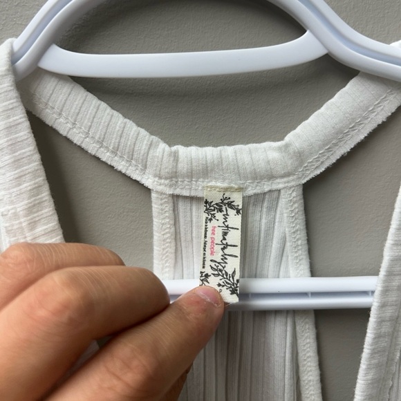Free People Intimately White Ribbed Bodysuit - Picture 3 of 3
